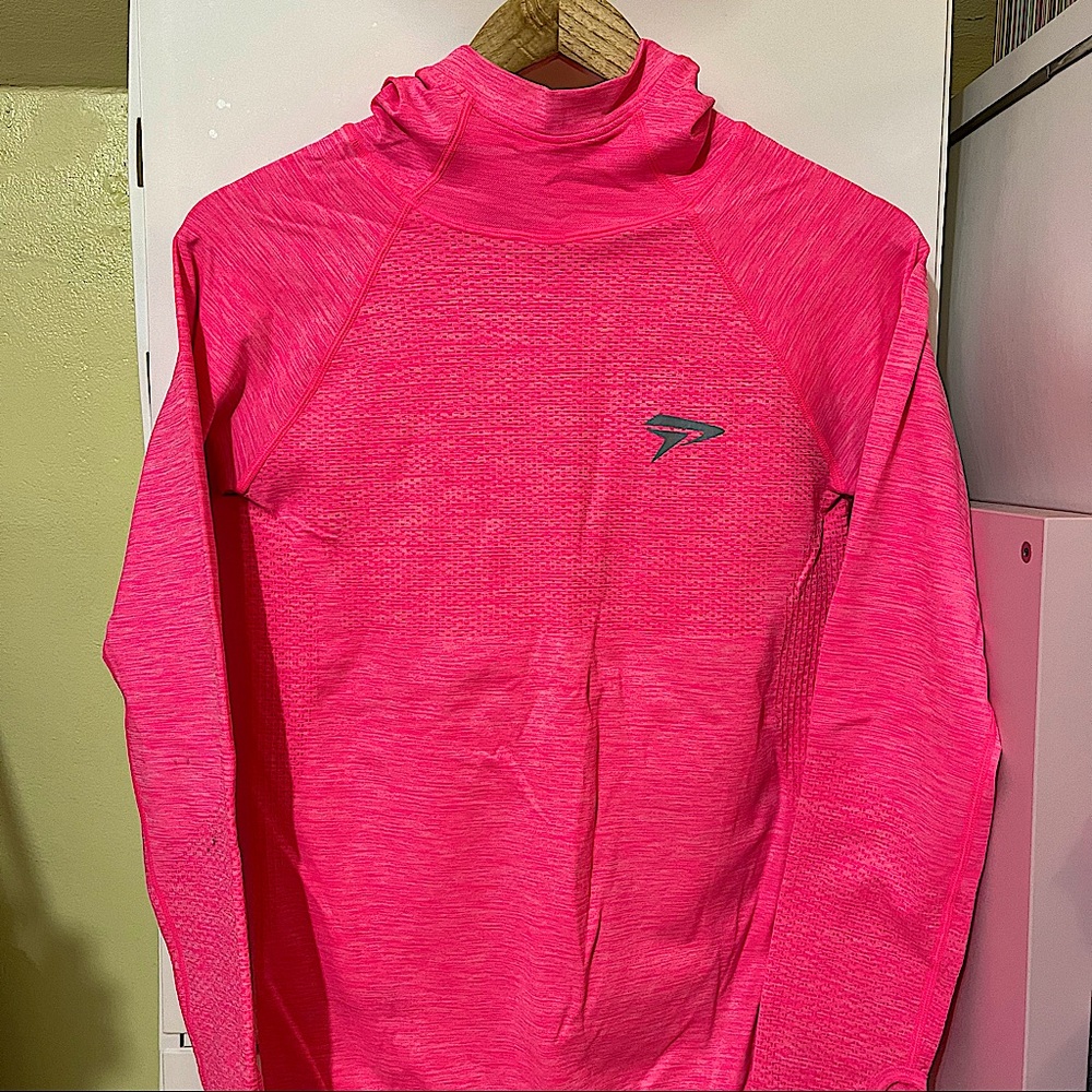 PhysiqApparel pink long sleeve athletic hoodie